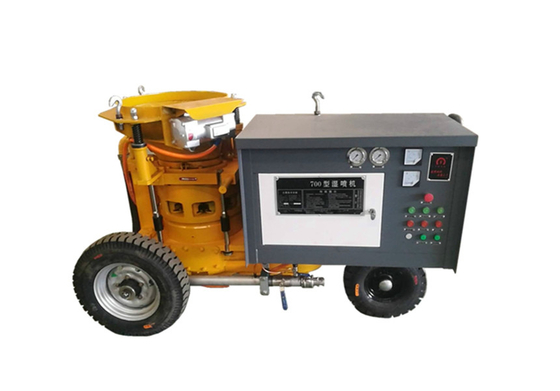 เครื่อง Shotcrete เปียกเคลื่อนย้ายได้ระยะทาง 30 เมตรสำหรับการก่อสร้าง