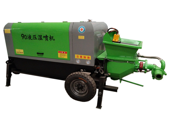 เครื่อง คอนกรีต แบบเปียกนิวเมติก 22 Kw เครื่อง Gunite แบบพกพา